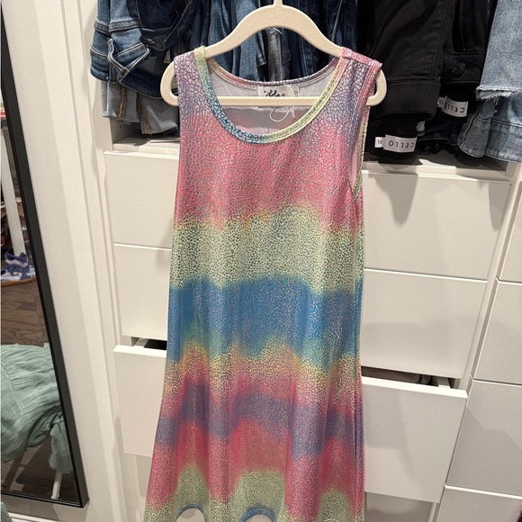 Lola + The Boys Rainbow Glitter Dress - Picture 1 of 1